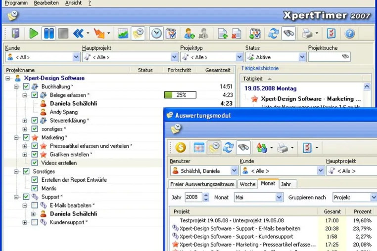 Bild: Xpert-Design Software kündigt Version 1.6 der Projektzeiterfassung Xpert-Timer an
