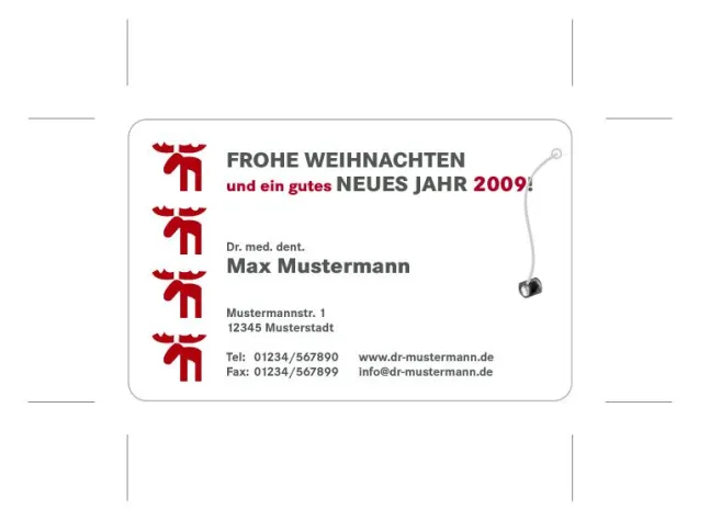Bild: Praxismarketing zu Weihnachten 2008