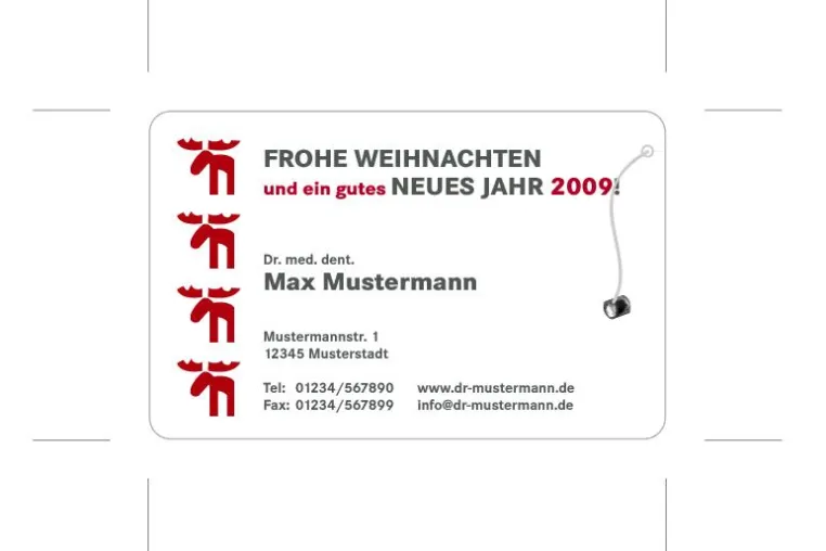 Bild: Praxismarketing zu Weihnachten 2008