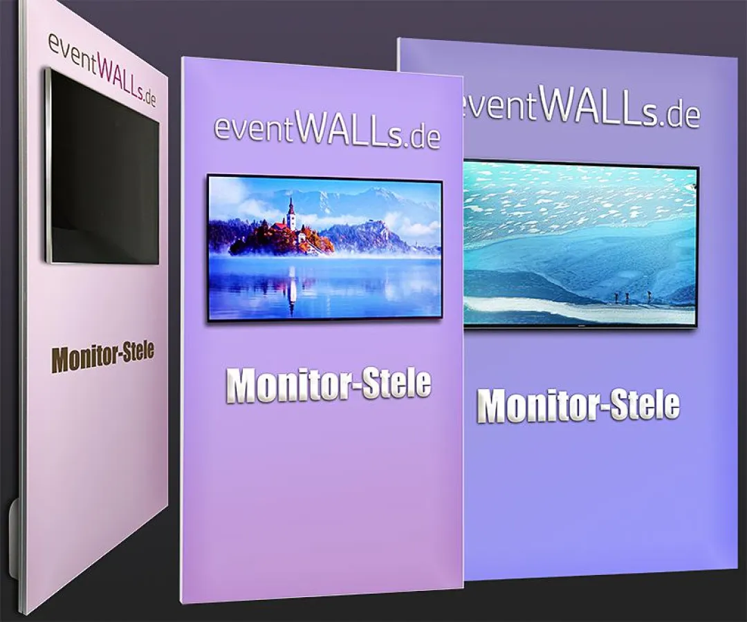 Monitor-Stelen für jeden Monitor bis 65 Zoll