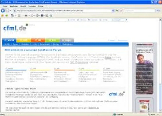 Bild: Relaunch des ColdFusion-Portals cfml.de für den deutschsprachigen Raum