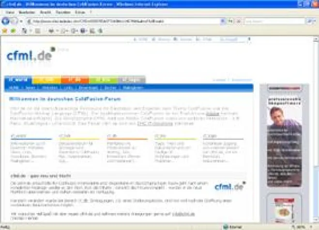 Bild: Relaunch des ColdFusion-Portals cfml.de für den deutschsprachigen Raum