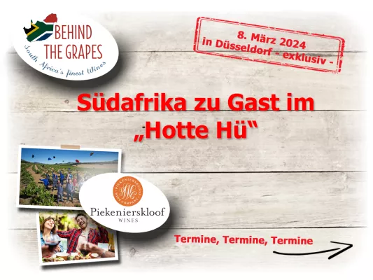 Bild: Südafrikanische Winzerweinprobe am 08. März in Düsseldorf