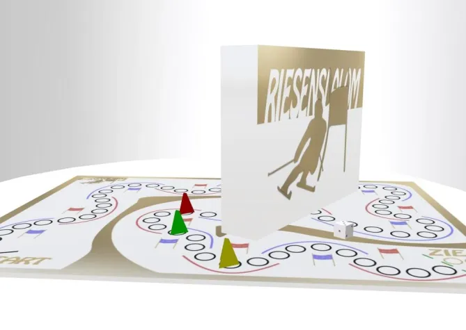 Bild: Neues Brettspiel für Kinder ab 6: „Riesenslalom“