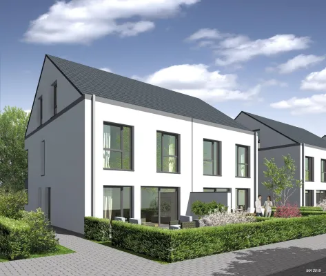 Bild: KSK-Immobilien vermittelt 16 Doppelhaushälften am Oberpleiser Freizeitzentrum