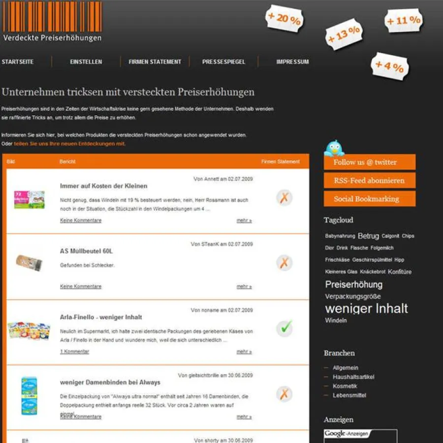 www.verdeckte-preiserhoehungen.de