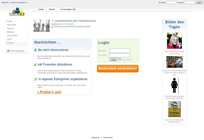 Bild: Relaunch des Nachrichtenportals Lufee