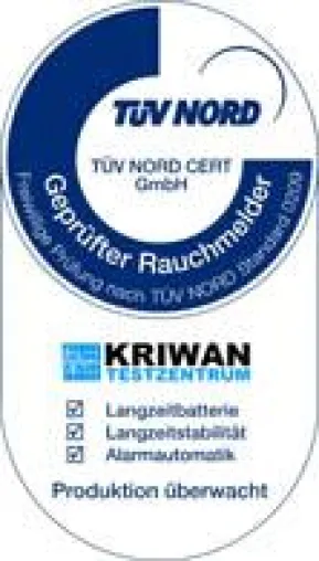 TÜV NORD CERT und KRIWAN Testzentrum vergeben erstmals Europas härtestes Rauchwarnmelder-Qualitätssiegel Bild: TÜV NORD CERT und KRIWAN Testzentrum vergeben erstmals Europas härtestes Rauchwarnmelder-Qualitätssiegel