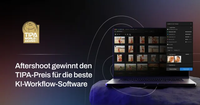 Bild: Aftershoot gewinnt den renommierten TIPA-Award für die beste KI-Workflow-Software