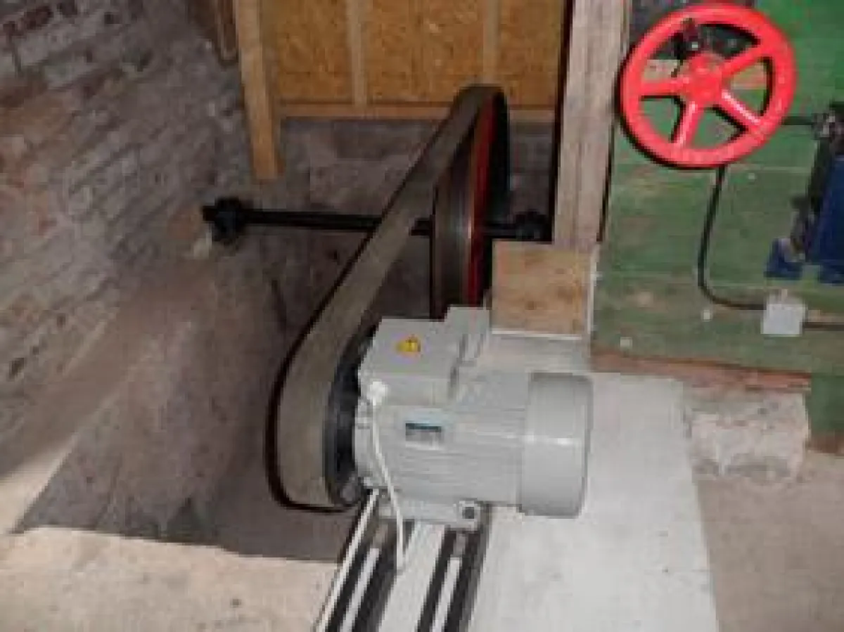 Der modernisierte Generator in der Datteroder Mühle