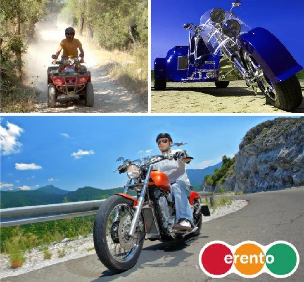 Trikes, Quads und Motorräder bei erento mieten