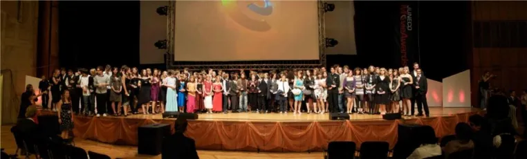 Bild: Der Jugendverein JUNECO steht mit dem Projekt „MovieAwards 2008“ im Finale des Ehrenamtspreis „ECHT GUT“