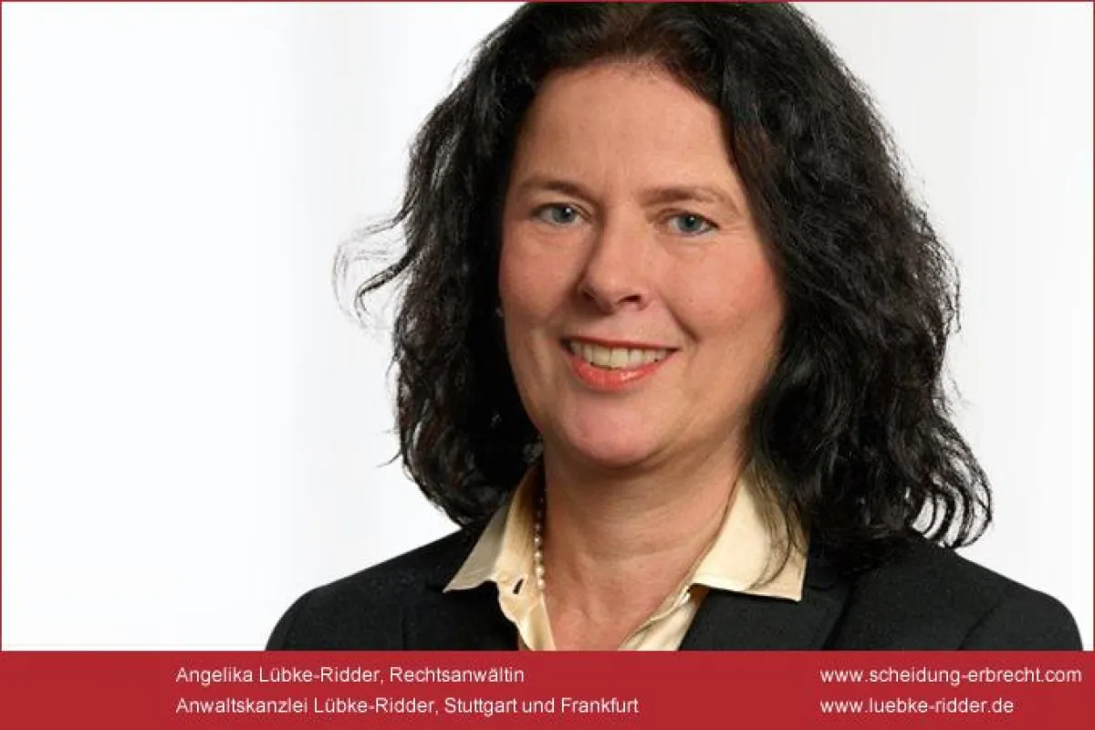 Angelika Lübke-Ridder Rechtsanwältin aus Stuttgart zur besonderen Problematik der Scheidung im Alter