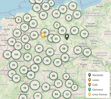 Bild: 105 Werkstattcafés und 178 Werkstattläden: Erste interaktive WfbM-Karte Deutschlands online