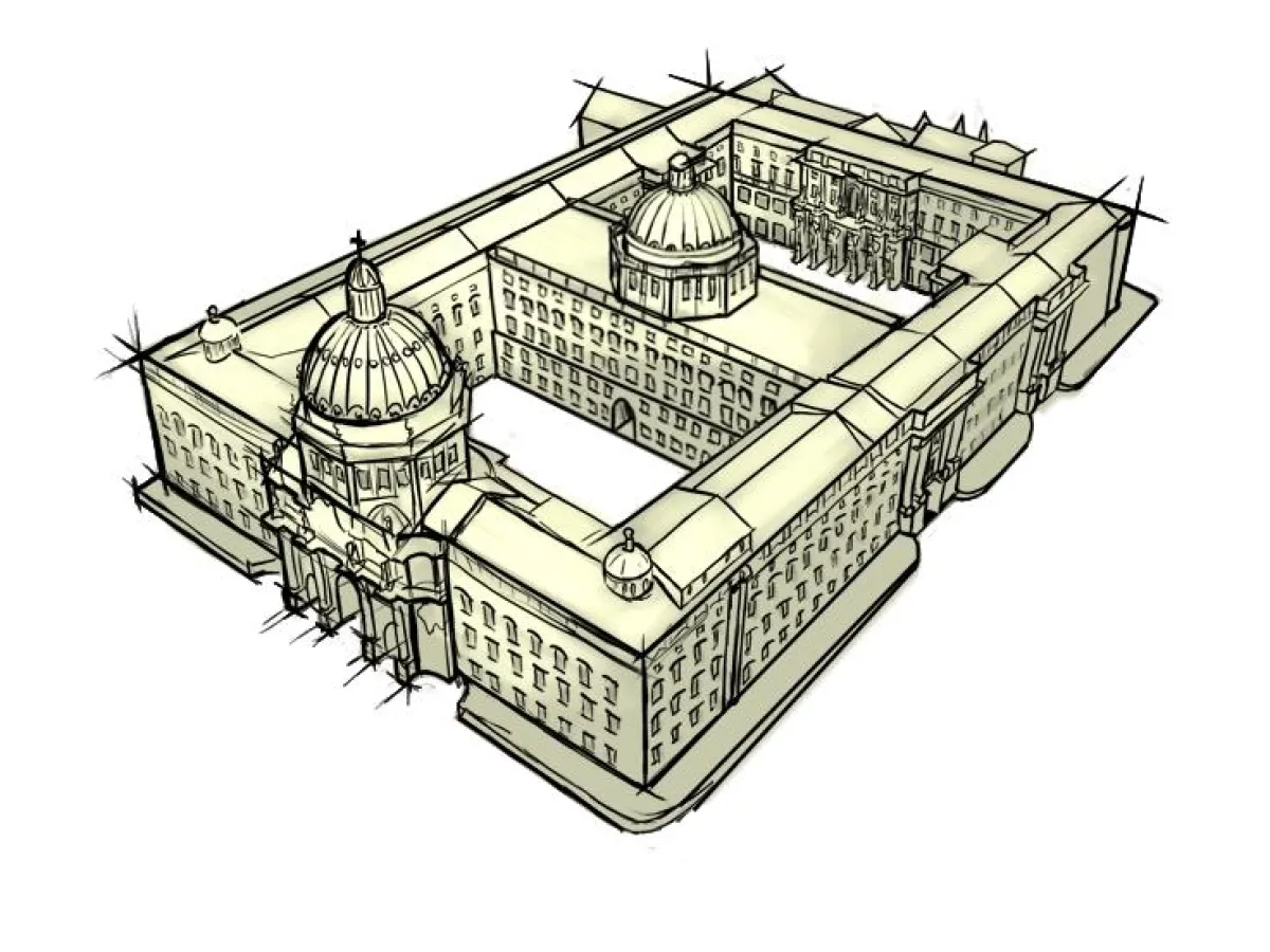 Skizze zum Stadtschloss Berlin (Art of Adam)