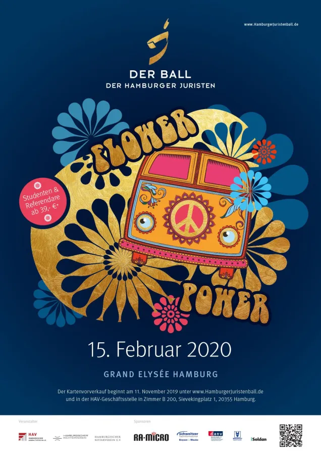 Plakatmotiv Ball der Hamburger Juristen