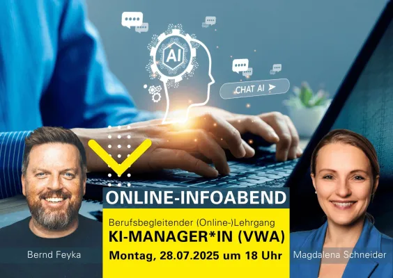 Bild: Chancen der KI kennen und strategisch nutzen:  Online-Infoabend der VWA Freiburg am Montag, 28.07.2025