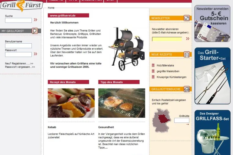 Bild: grillfuerst.de - ECOPLAN realisiert e-Commerce- und Informationsplattform für Grillfreunde