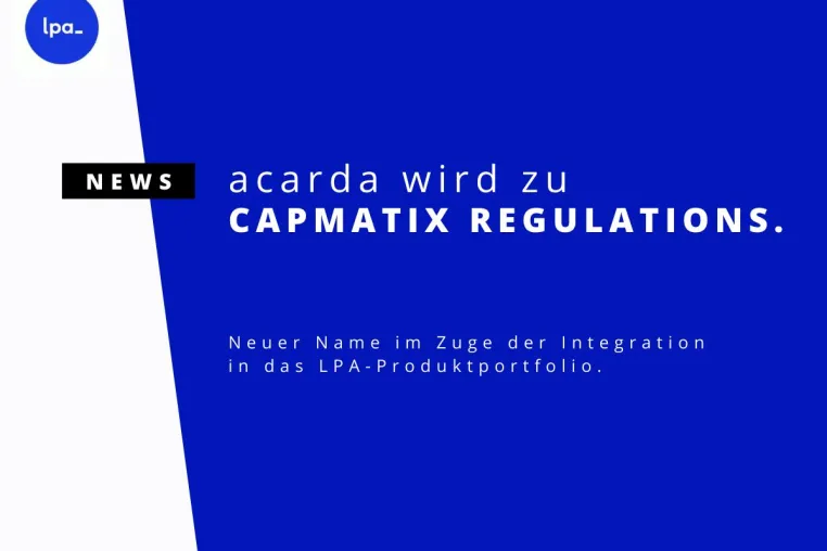 Bild: acarda wird zu „Capmatix Regulations“ 