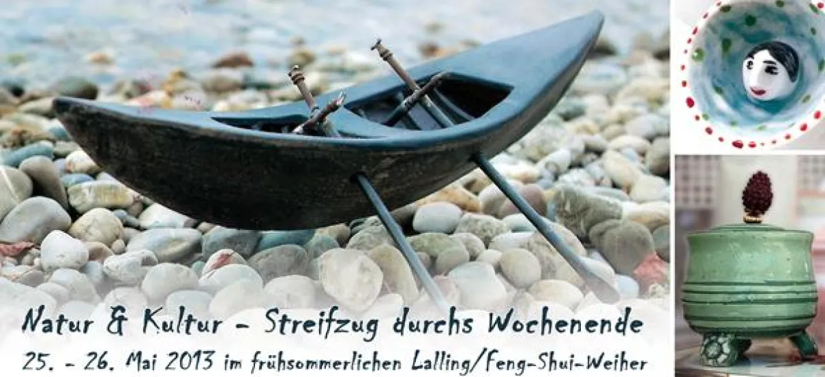 Töpfer-Skulptur am Feng-Shui-See