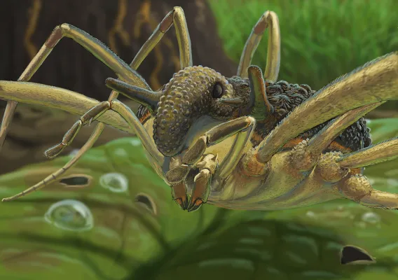 Bild: Überraschung im Bernstein: Exotische Weberknechte lebten einst in Europa