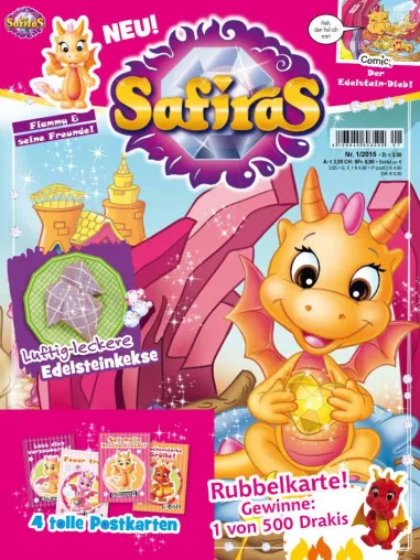 Bild: Süße Drachen zum Liebhaben und Sammeln: Die magischen SAFIRAS verzaubern das Zeitschriftenregal