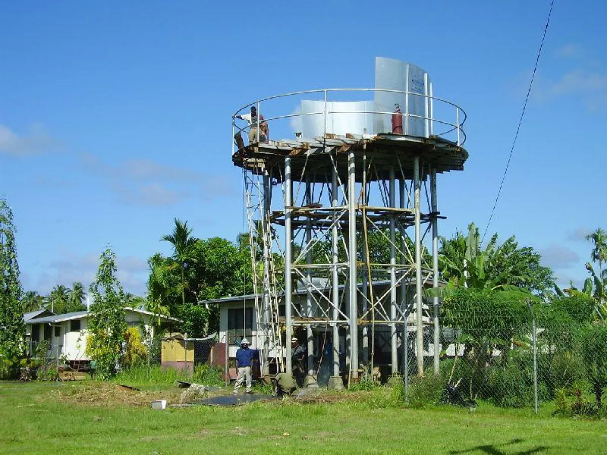 Wassertank in Papua-Neu-Guinea zur Versorgung eines Krankenhauses. Quelle: Steyler Missionare