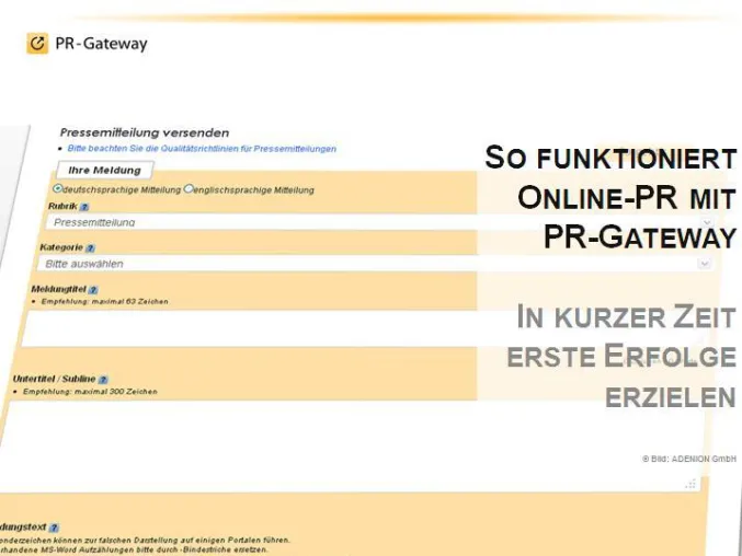 Bild: Online-Presseverteiler: Das volle Potential der Online-PR nutzen