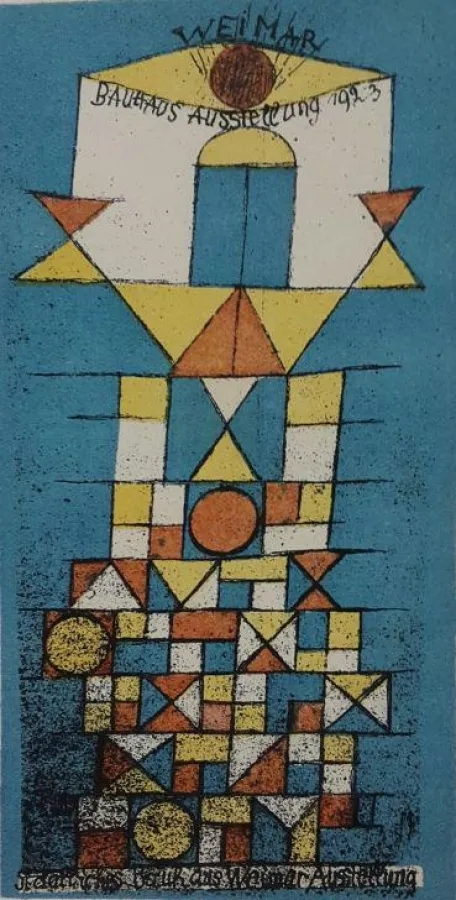 Paul Klee, Die erhabene Seite, 1923, Lithografie, 14,3x7,4 cm