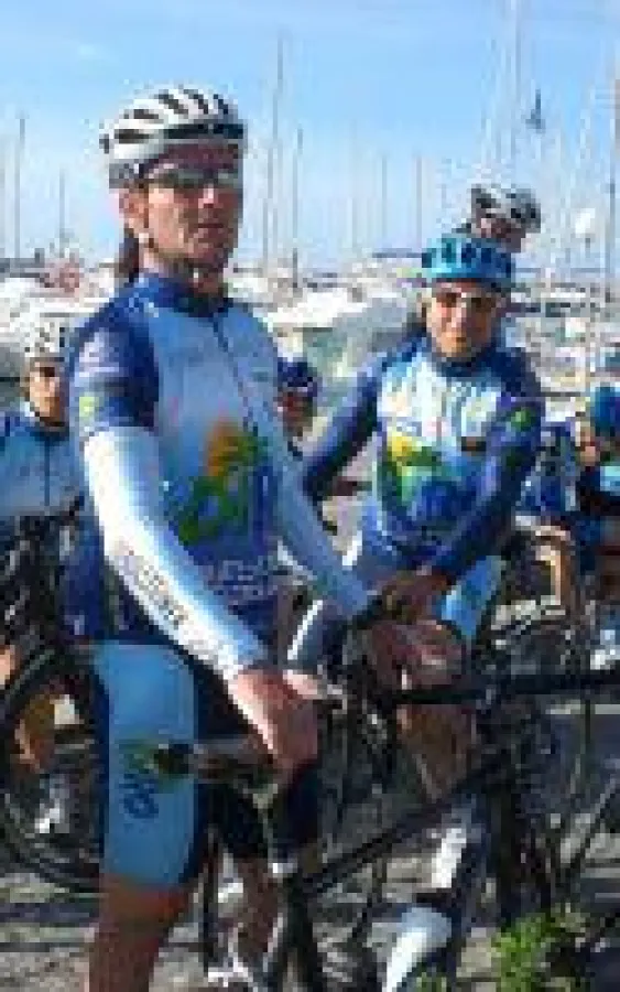 Radurlaub mit Uli Rottler (rechts) und Raimund Dietzen