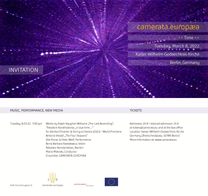 Bild: CAMERATA EUROPÆA – Motto 2022 "TIME"