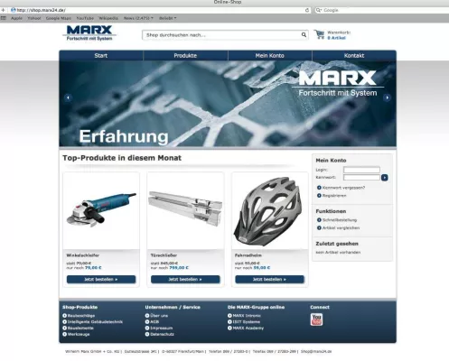 Bild: Ab sofort: MARX-Produktauswahl online bestellen