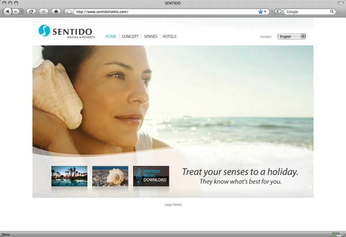 Sentido Microsite geht online - D&B INTERACTIVE setzt auf alle Sinne