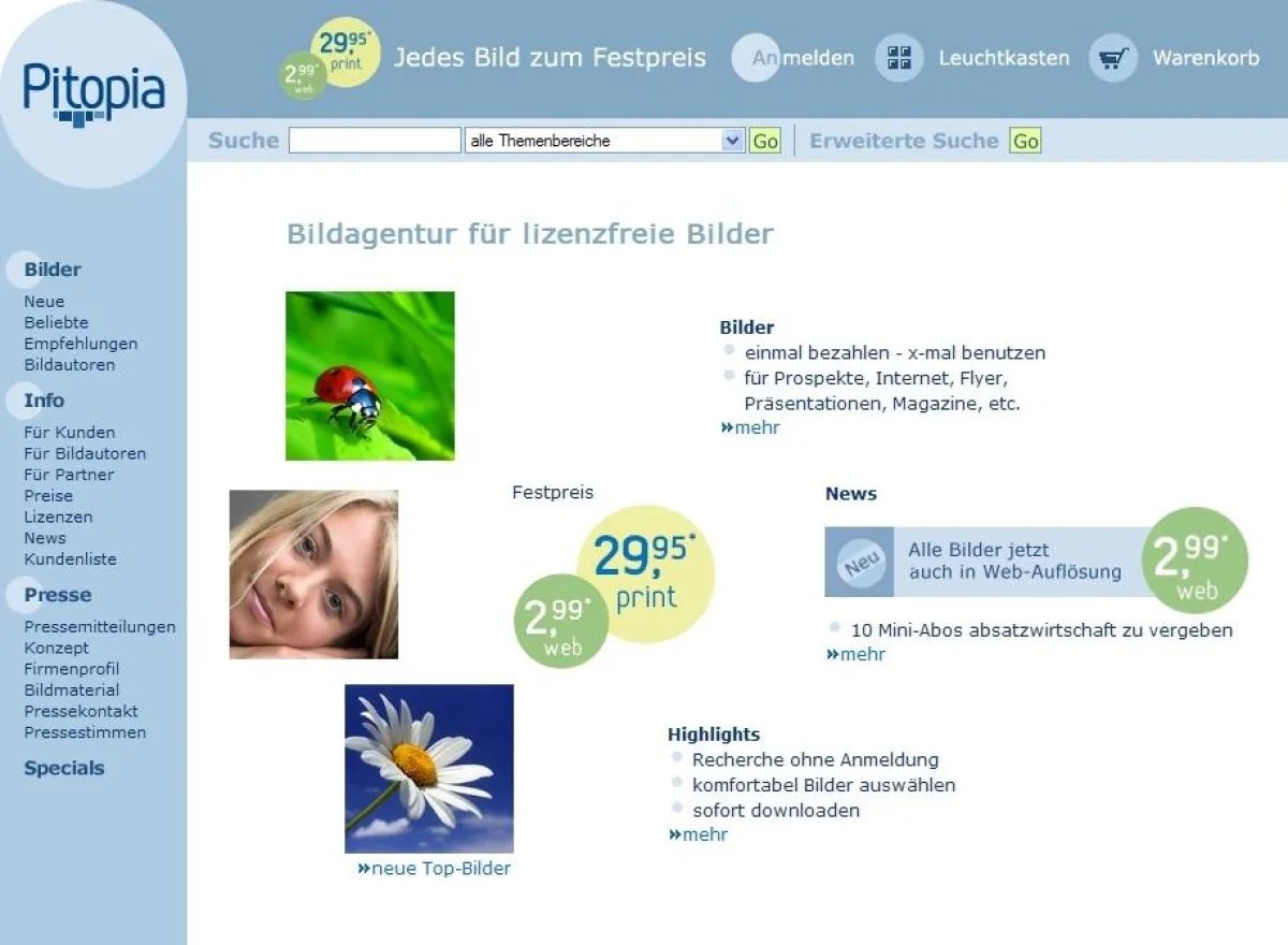 Startseite Pitopia.de