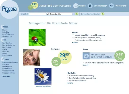 Bild: Pitopia: 90.000 lizenzfreie Bilder