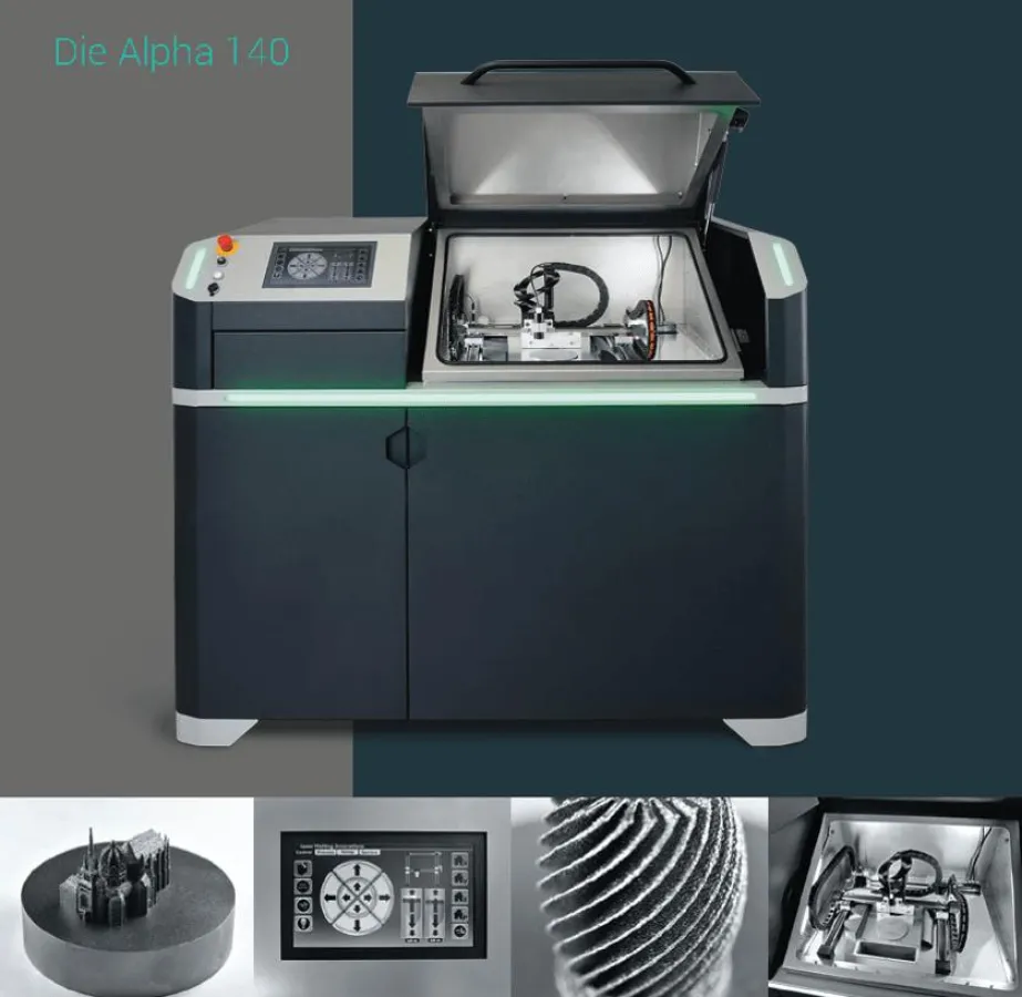 Die Alpha 140: Eine vollwertige Laserschmelzanlage zu geringen Investitionskosten.