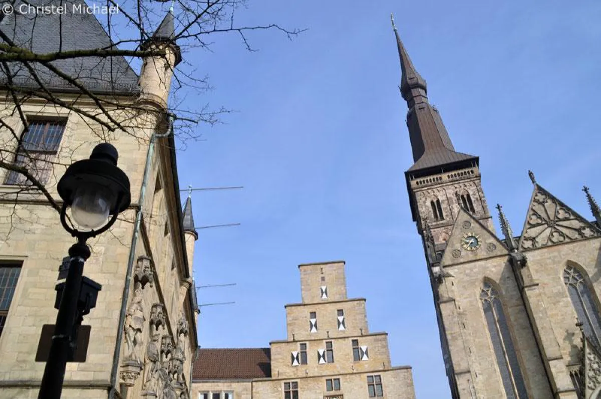 Osnabrück - Rathaus, Stadtwaage und Marienkirche