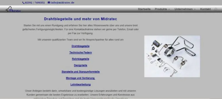 Bild: Drahtbiegeteile Kleinserien vom Nischenanbieter Midratec