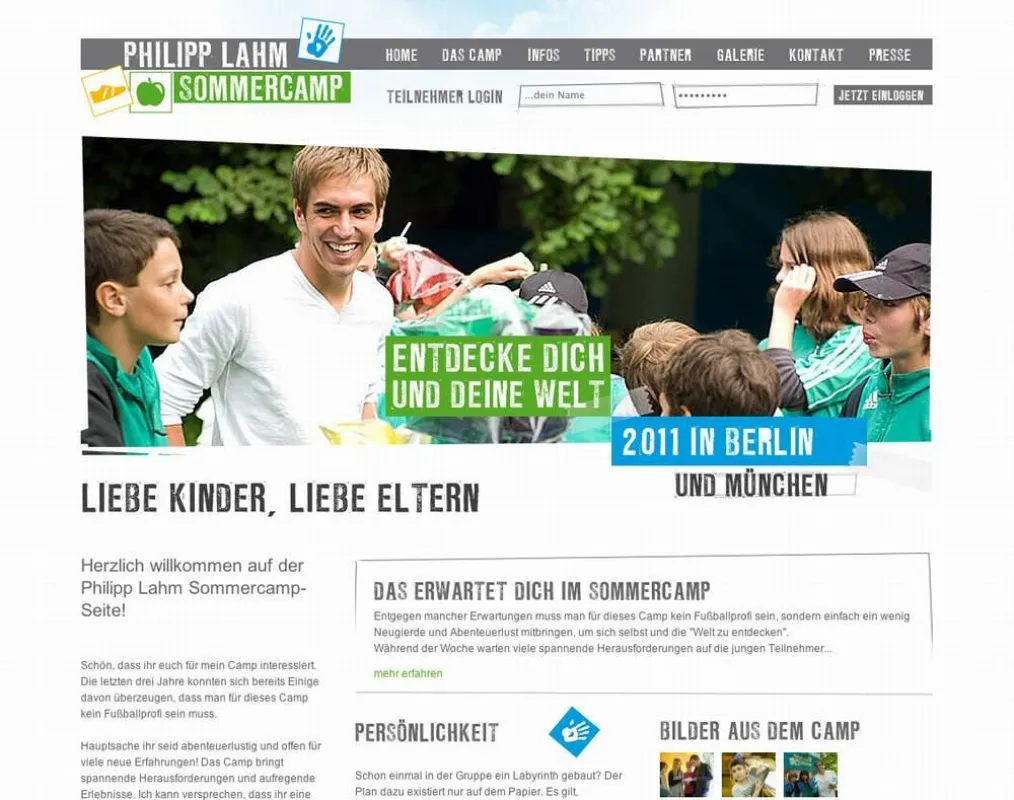 Philipp Lahm Sommercamp online