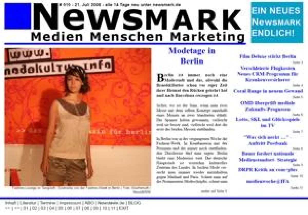 NewsMARK #010 vom 21. Juli 2008