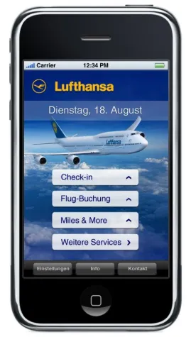 Bild: CLANMO gewinnt Kudos Award 2009 für Lufthansa Mobile Portal