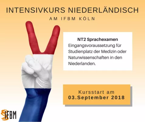 Bild: Medizinstudium in Holland? Intensivkurs Niederländisch NT2 am IFBM Köln Start 03.09.2018