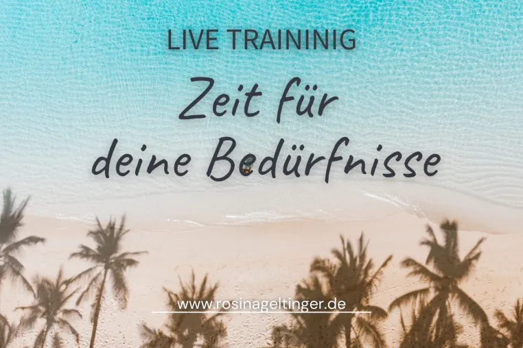 Bild: Die eigenen Bedürfnisse – so wichtig aber oft an letzter Stelle!