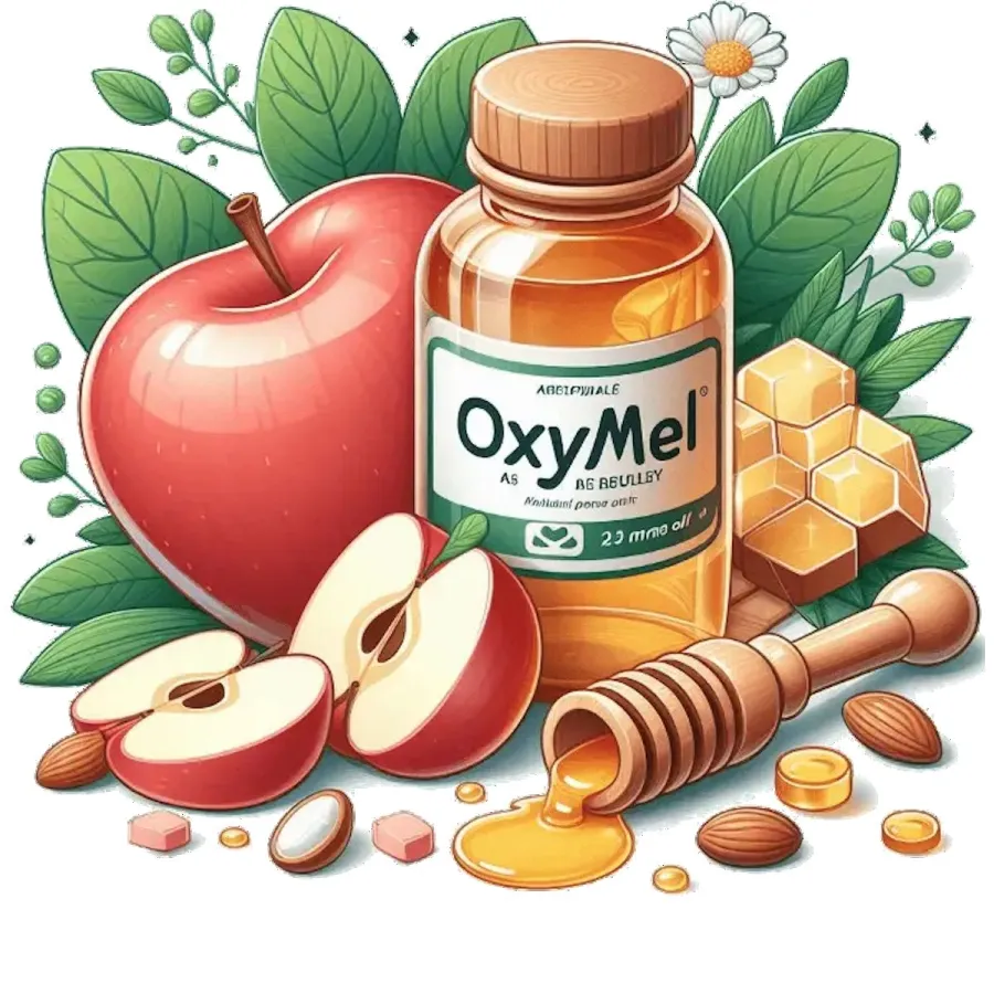 Oxymel als natürliches Heilmittel (© Rund um die Biene - KI-generiert)