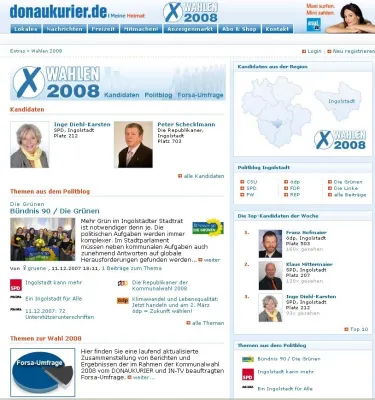 Bild: DONAUKURIER online geht neue Wege im Kommunalwahlkampf