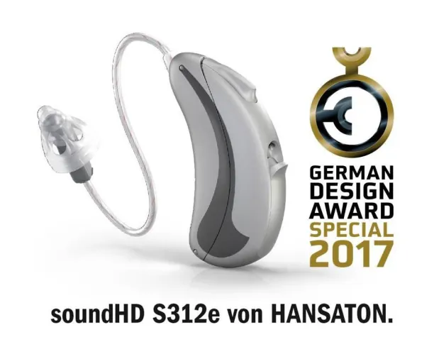 Bild: HANSATON präsentiert das Design-Hörsystem soundHD S312e und gewinnt den German Design Award 2017