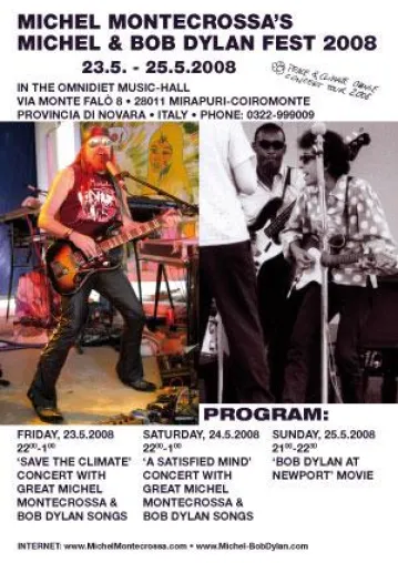'Michel & Bob Dylan Fest 2008' wird die 400 Lieder Grenze sprengen Bild: 'Michel & Bob Dylan Fest 2008' wird die 400 Lieder Grenze sprengen