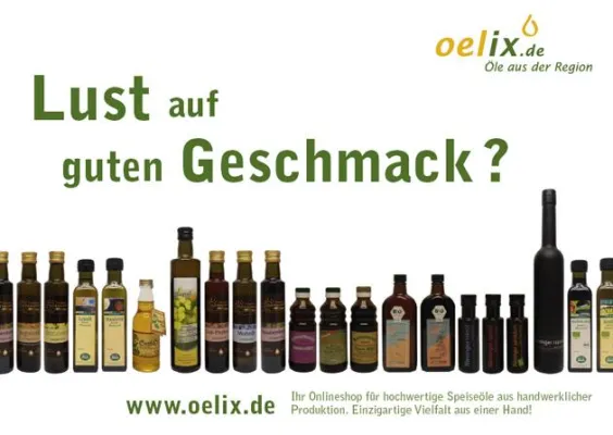 Bild: Nur die guten werden genommen oelix.de, der neue Online-Shop bietet hochwertige Speiseöle regionaler Mühlen