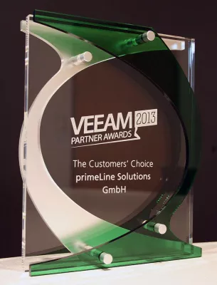 Bild: primeLine Solutions erhält den Veeam Customer Choice Award