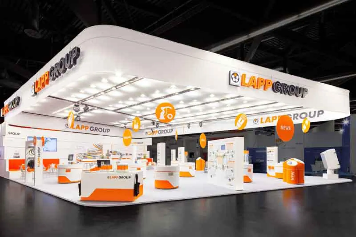 Raumtechnik der Lapp Group auf der SPS 2017 in Nürnberg (Foto: dlp motive GmbH)